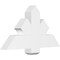 Ekena Millwork Redmond Architectural Grade PVC Gable Bracket, 36"W x 19 1/2"H x 4"D x 6"F, 13/12 Pitch GBP036X20X0406RED00 - alternate 1